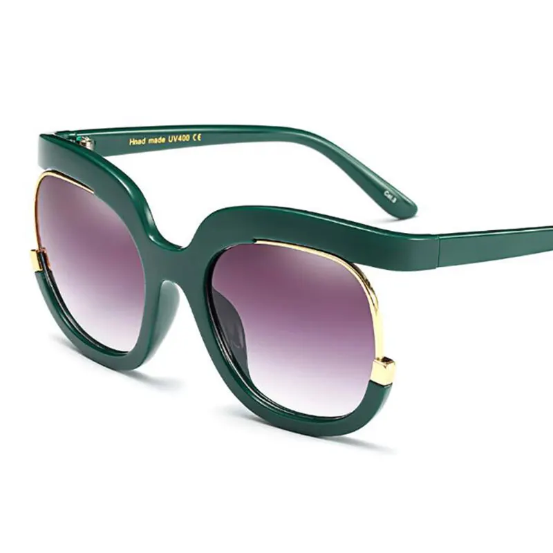 

HOTOCHKI New Fashion Big Sunglasses Women Large Stylish Eyeglasses Female Eyewear Large Sun Glasses UV400