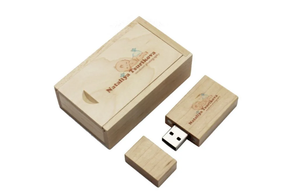 JASTER флеш-диск usb 2,0 деревянная usb коробка ручка-накопитель 5 цветов большой квадратный блок 4 ГБ/8 ГБ/16 ГБ/32 ГБ/64 Гб Пользовательский логотип цветная печать