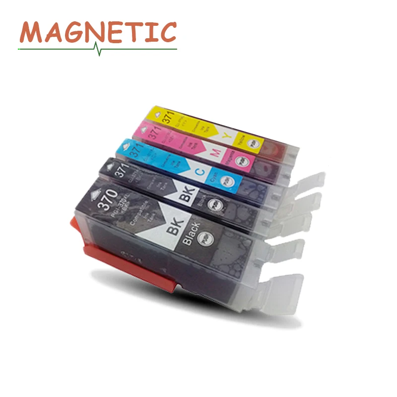 5 шт. картриджи для принтера canon PGI370 совместимые с Canon PIXUS MG5730/MG6930/MG7730F/MG7730 pgi 370|cartridge
