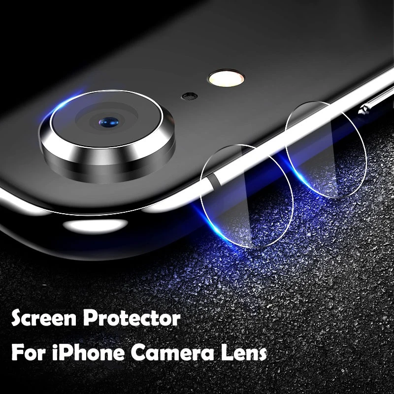 

Прозрачная защитная пленка для объектива камеры, закаленное стекло для iPhone XS Max, X, XR, 8Plus, 7 Plus, 8, 7 Plus