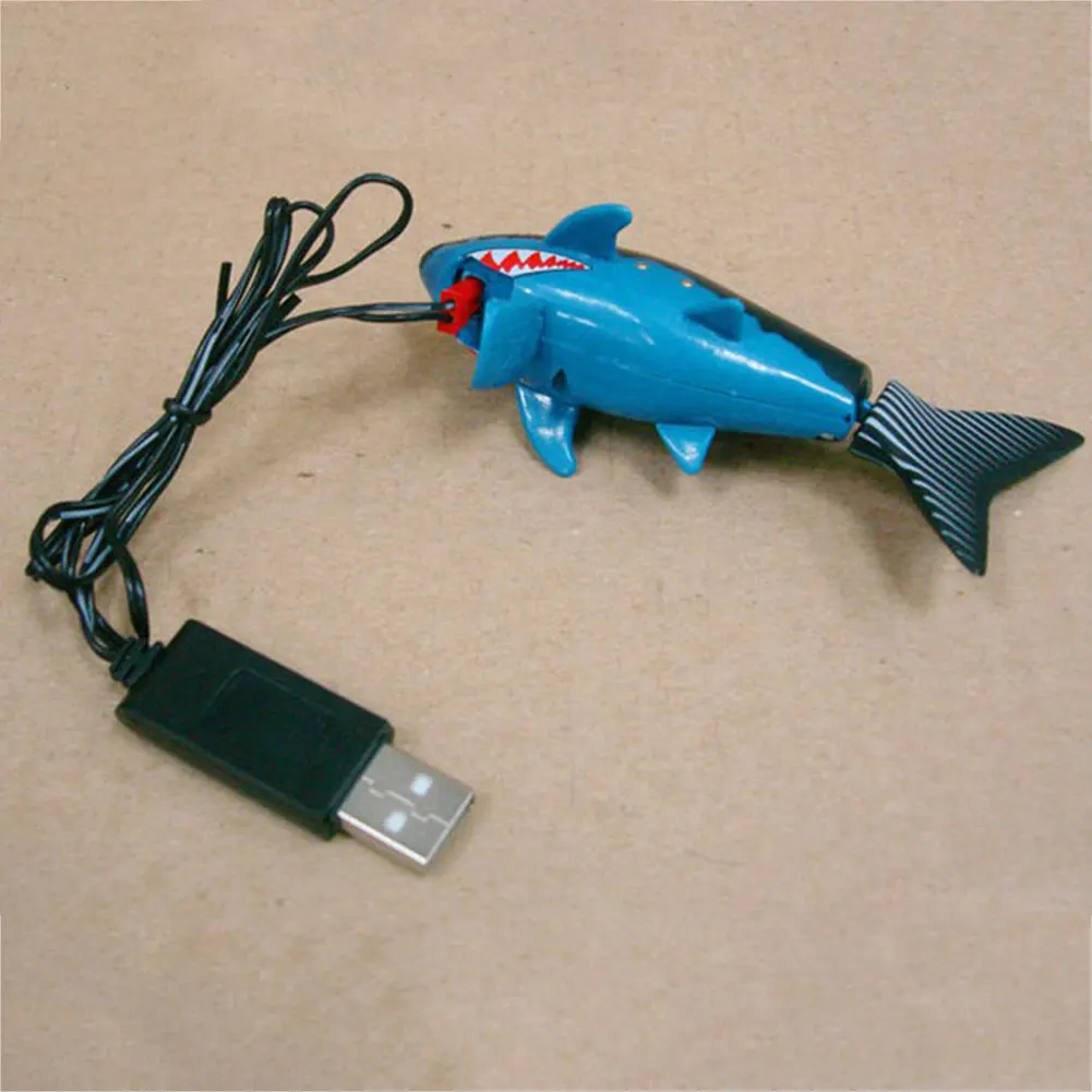 Кокса Радио RC мини Электрический Электронный Акула Рыба Лодка детская игрушка