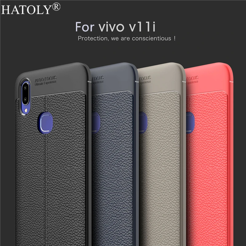 Чехол для Vivo V11i резиновый силиконовый защитный чехол мягкий телефона |