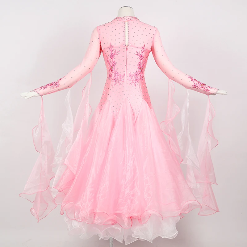 Платье для Бальных соревнований новый стиль высокое качество изготовленное на