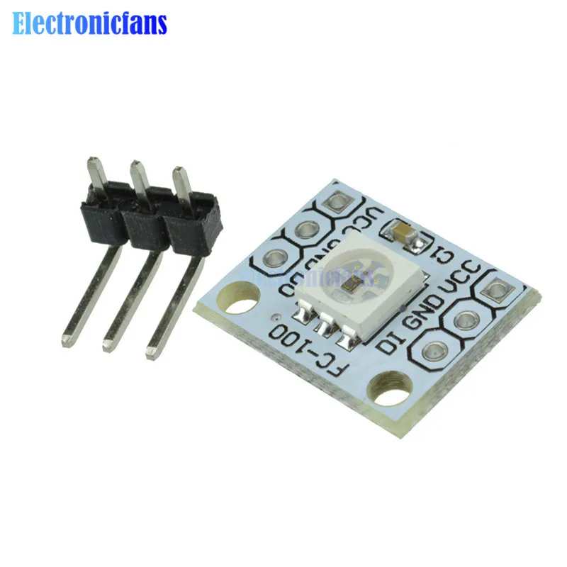 WS 2812 2811 5050 RGB панельная светодиодная лампочка модуль Радуга светодиодный 1-бит 5 V