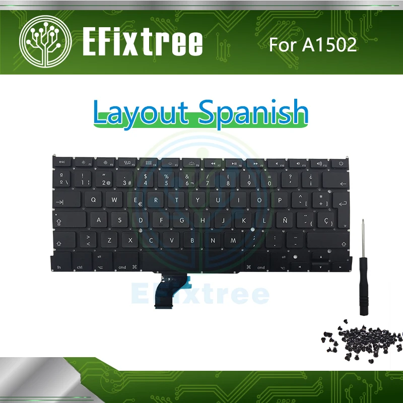 НОВЫЙ Испанский A1502 Замена клавиатуры для Macbook Pro Retina 13 &quotA1502 макет 2013 2014 2015 EMC2678