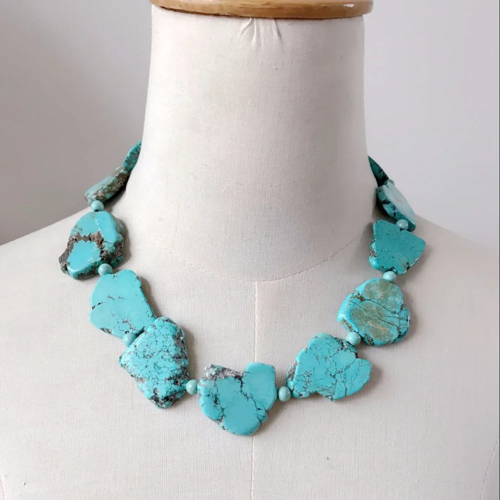 Массивное ожерелье чокер из натурального камня новый дизайн|chunky necklace|designer
