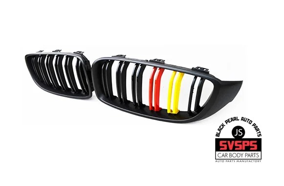

Black Pearl High Quality ABS Front Middle Grille Double Slat Style Three Color Options For BMW 4-series F32 F33 2013-2018 Year