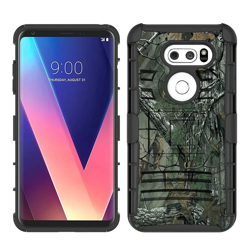 Чехол для LG V30 6 0 &quotHybrid Heavy Duty 3 в 1 военный Камуфляжный жесткий противоударный