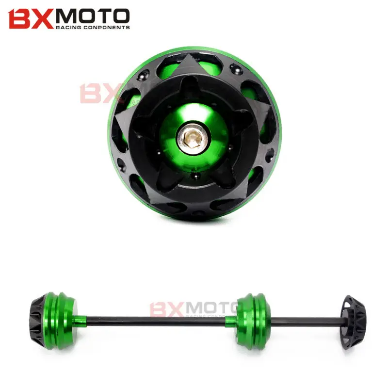 Новые популярные аксессуары для мотоциклов зеленые защитные ползунки передней