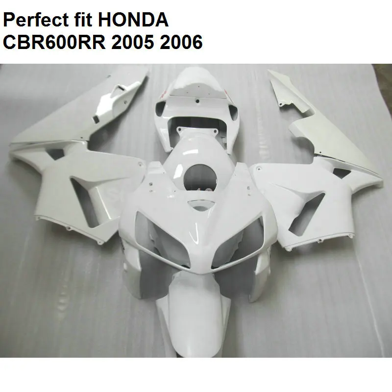 100% Обтекатели для Honda CBR600RR 05 06 белый обтекатель CBR 600RR 2005 2006 CF32|fairings for honda|fairing kitfairing