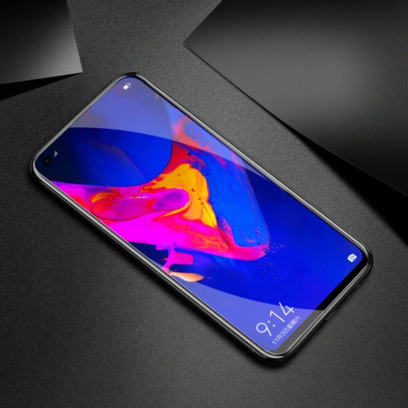 2 шт. закаленное стекло для Huawei Honor View 20 Защитная пленка экрана смартфона с