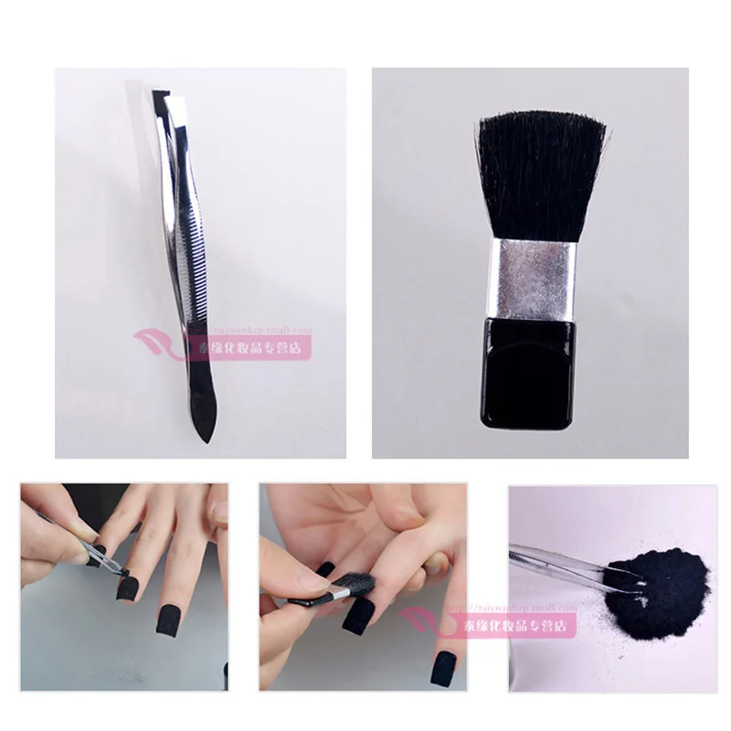 Набор бархатных инструментов для ногтей включает Кисть и пинцет|nail tool kit|nail kitnail kit