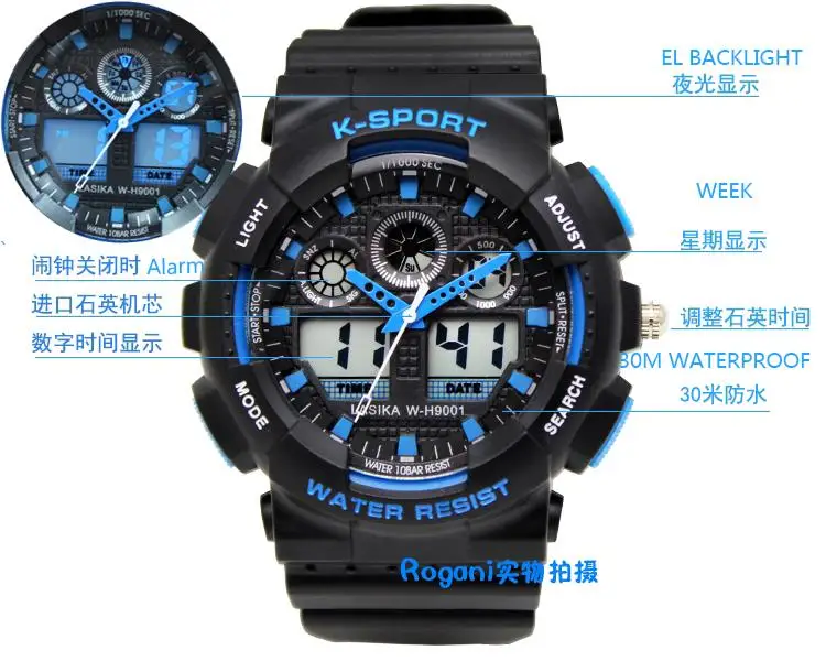 LASIKA Br d 30M Waterproof relogio 