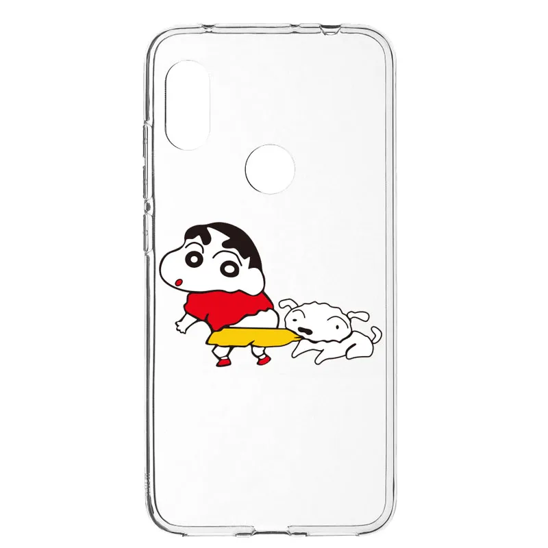 Прозрачный мягкий силиконовый чехол Crayon Shinchan из ТПУ для Xiaomi Mi 9T Redmi NOTE5A NOTE5 Pro Xiao mi 8