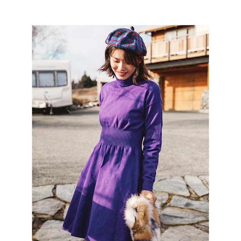 INMAN/зимнее Новое поступление Женское платье принцессы с открытыми плечами