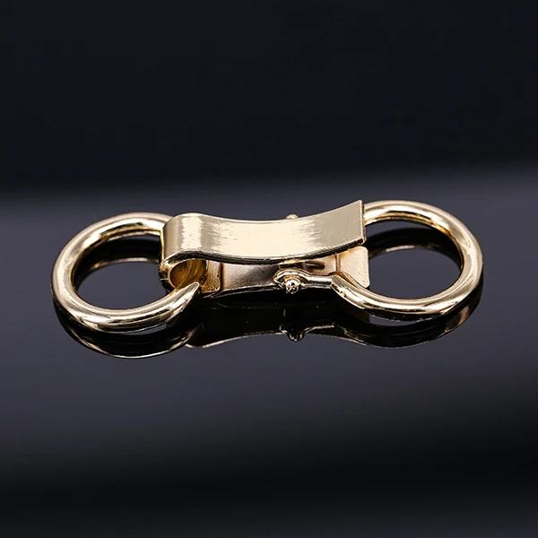 Металлическая позолоченная застежка с двойным кольцом пояс для литья под