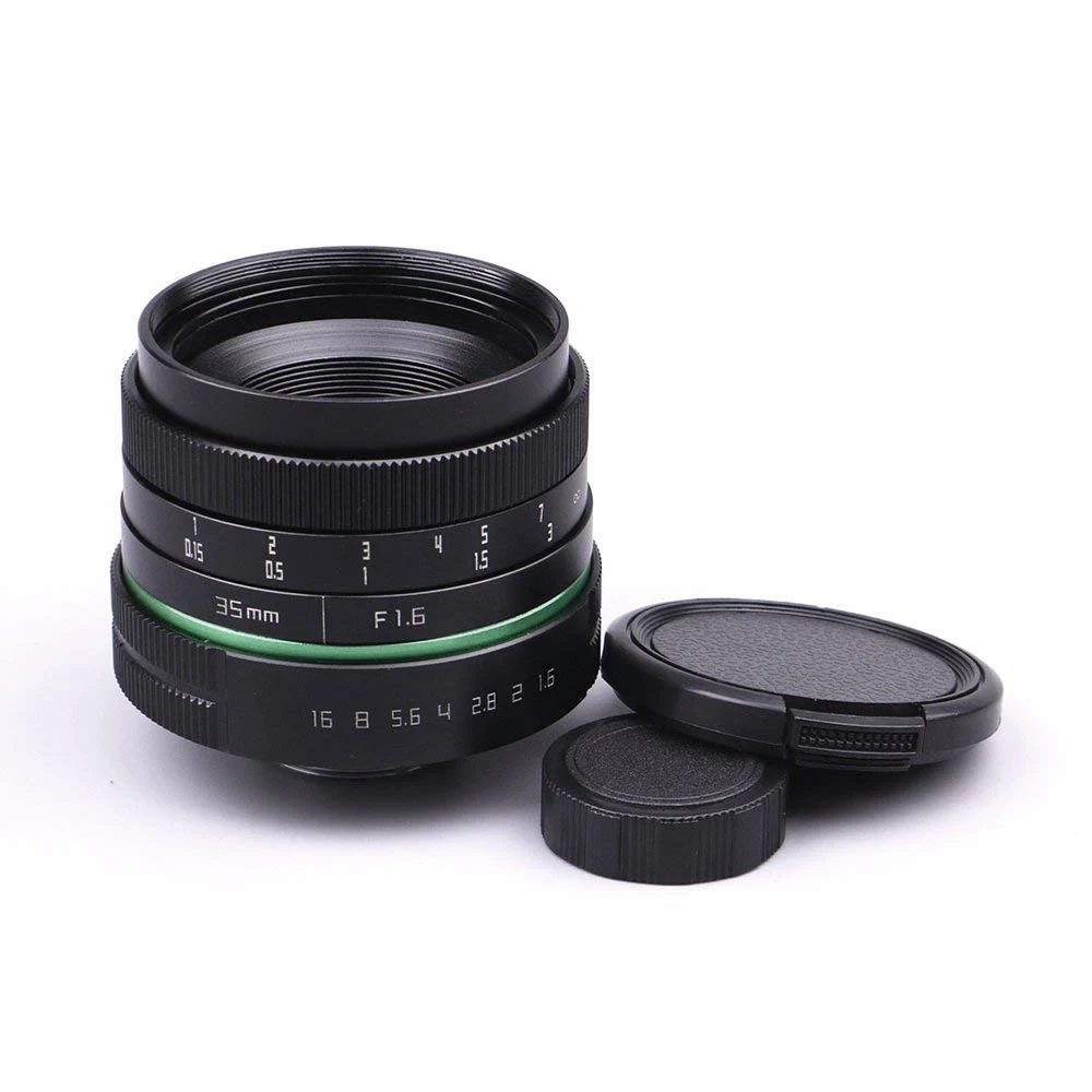 35 мм F1.6 C Mount APS объектив CCTV ручной фокусировки для Canon Nikon sony Olympus|Объективы