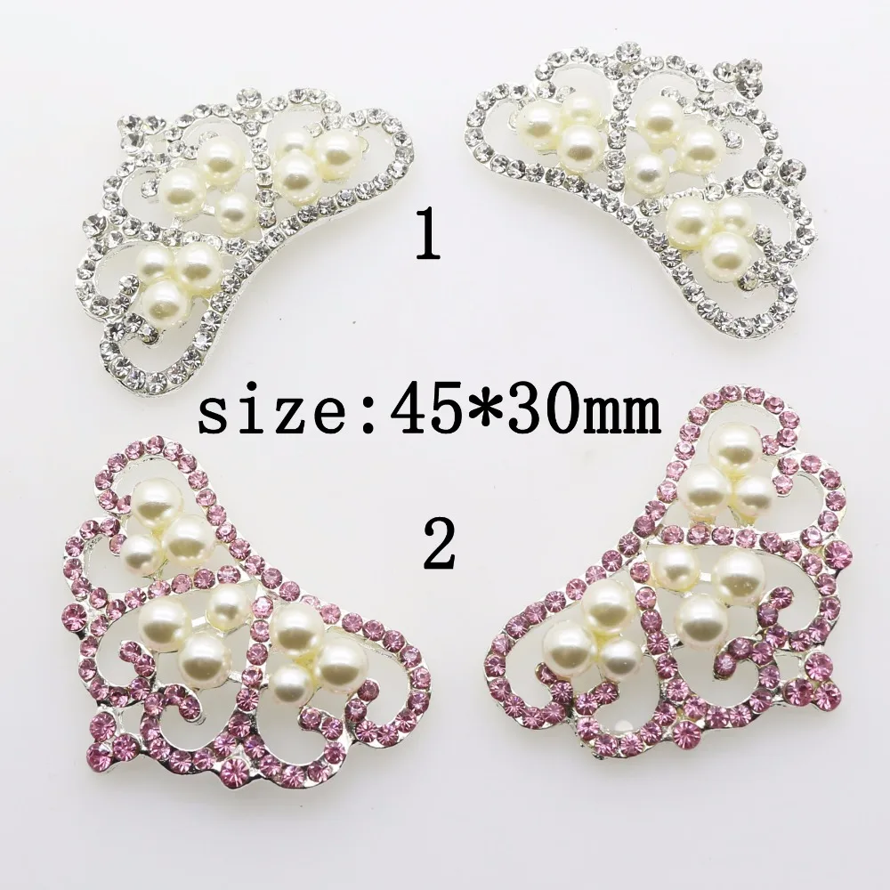 

Fashion Hot 5Pcs 30*45mm Alloy Crown Diy jewelry Accessories Flat Back Rhinestone Base Settings Wholesale Handmade Fitting