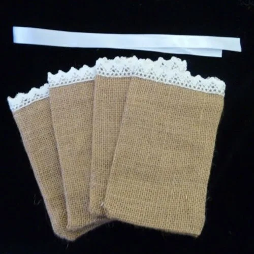 Кружевная Мешковина Подарочная сумка на шнурке 10x15 см|pouch pouch|pouch drawstringpouch holder |