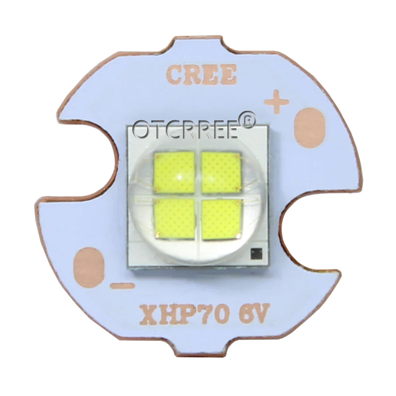 1 шт. 7070 20 Вт 6V12V светодиодный сменный Cree XHP70.2 XHP50.2 светодиодный излучатель холодный белый 6500K автомобильный светильник диодный чип светильник с медной печатной платой