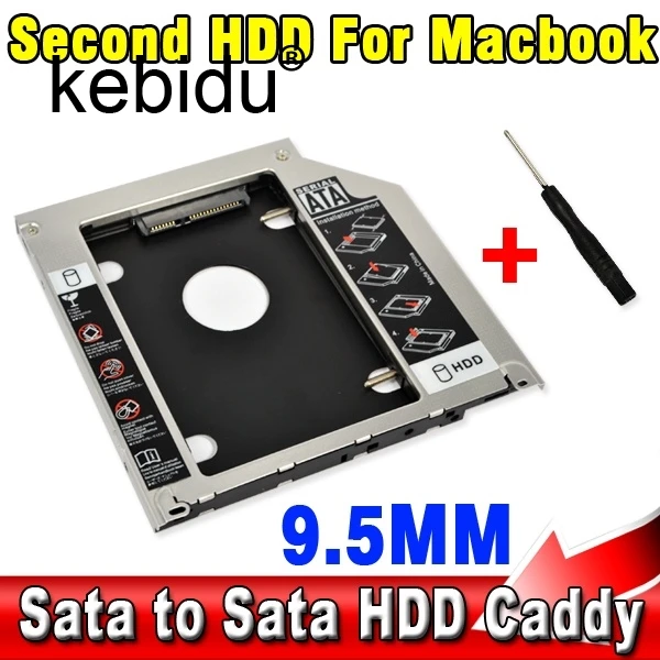 2015 15 шт. 9 5 мм второй HDD Caddy 2nd SATA 2 &quotжесткий диск SSD корпус для Apple Macbook Pro A1278 A1286 A1297 CD