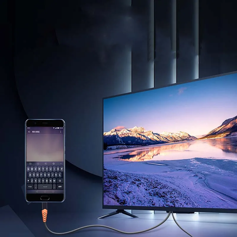 1.8M 4K USB 3.1 Type-c to HDMI-compatible Cable Type C To HDTV Adapter For Samsung Galaxy S9 S8 Note 9 8 | Электроника