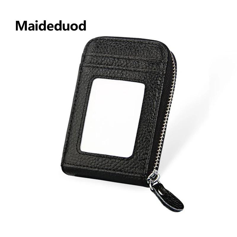 Maideduod 2018 унисекс из натуральной кожи держатель для карт ID кредитной карты Чехол водительские права бумажник высокого Ёмкость женский держатель кредитной карты