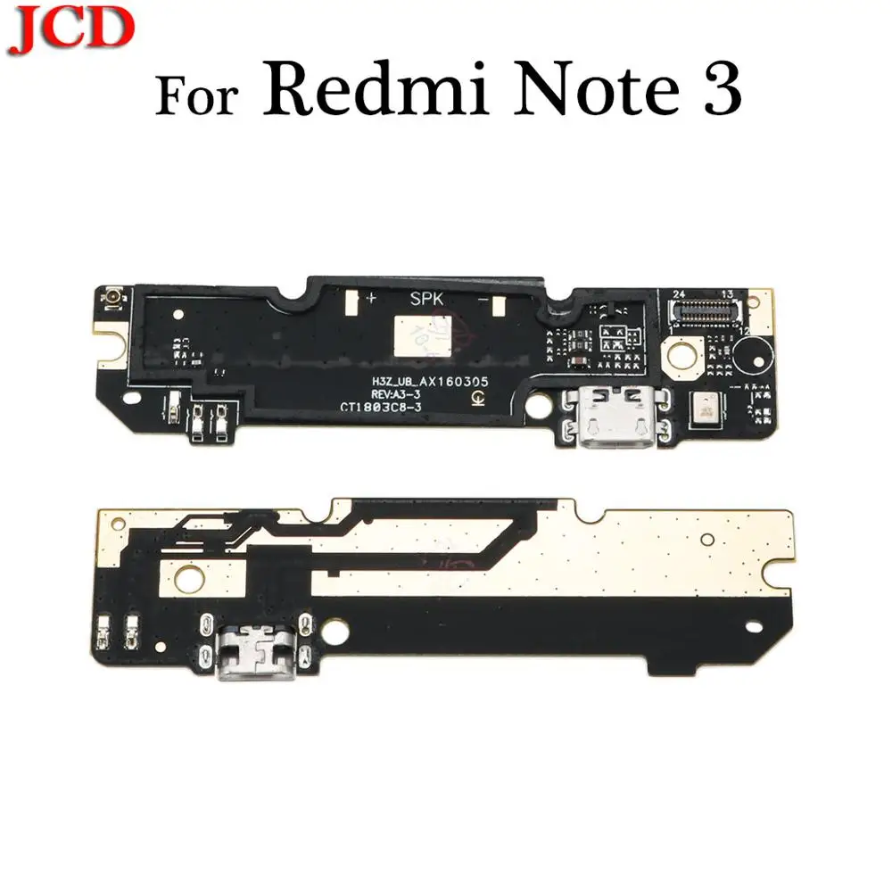 JCD Micro док-станция Соединительная Плата usb зарядный порт гибкий кабель для Xiaomi для Redmi 1 2 3 3s 4 4X 4A Note 2 3/3Pro Замена - Цвет: For Redmi Note 3