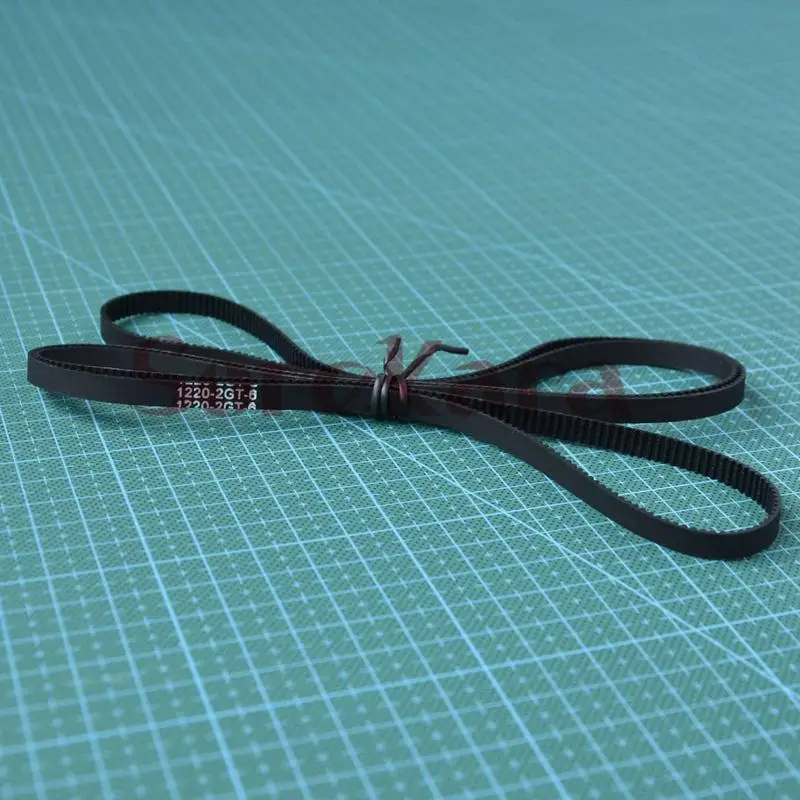 

(5) 1140mm-1524mm Rubber Timing Belt 6mm 2GT 3D Printer Closed Loop Synchronous