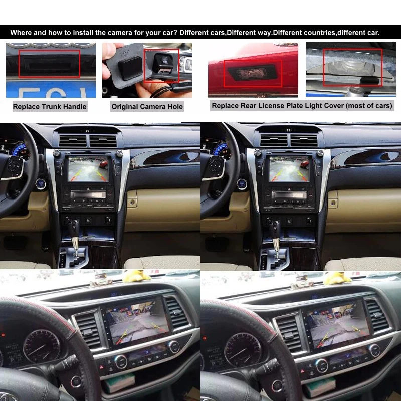 Для парковочной камеры заднего вида Ford Escape 2012 ~ 2018 камера вида/подсветка