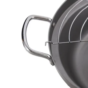 

2017 Real Plancha Pancake Pan Kitchen Appliances Supplies Japanese Thicking Fryer Pot Without A Lid Containing Drain Oil Rack