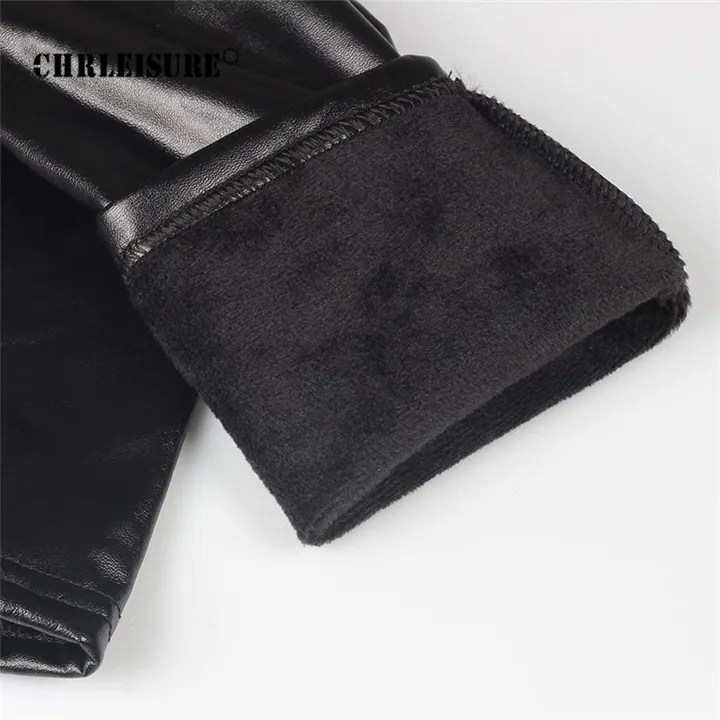 CHRLEISURE, плюс Талия, черные женские спортивные штаны, теплые кожаные штаны для йоги, женские Уникальные леггинсы для фитнеса, колготки для йоги, контроль живота