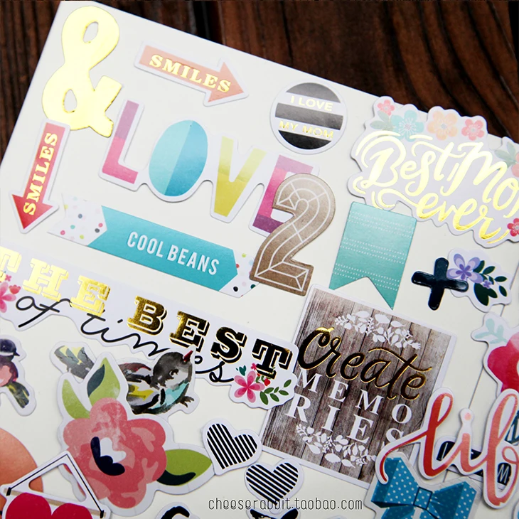 Ypp Craft быть храбрым картон умереть сокращений для Скрапбукинг Happy планировщик/карты решений/журнала проект 60 шт