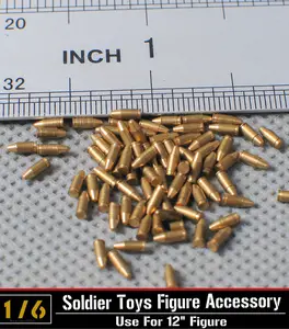 Медные Пули MP40 в масштабе 16, 5 шт.компл., модель 9 мм, для 12-дюймовых игрушечных фигурок