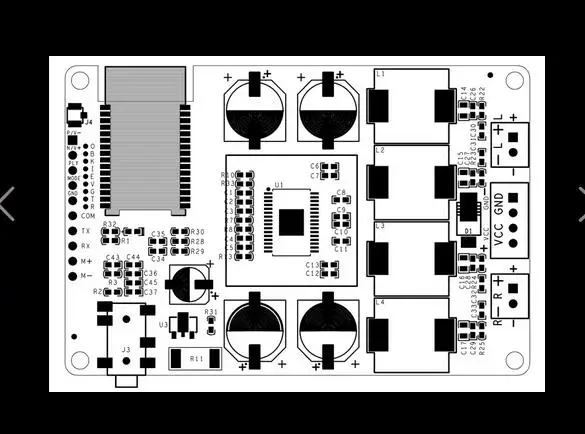 Плата усилителя мощности с приемником Bluetooth 5 0 30 Вт x2 поддержка AUX стерео аудио AMP