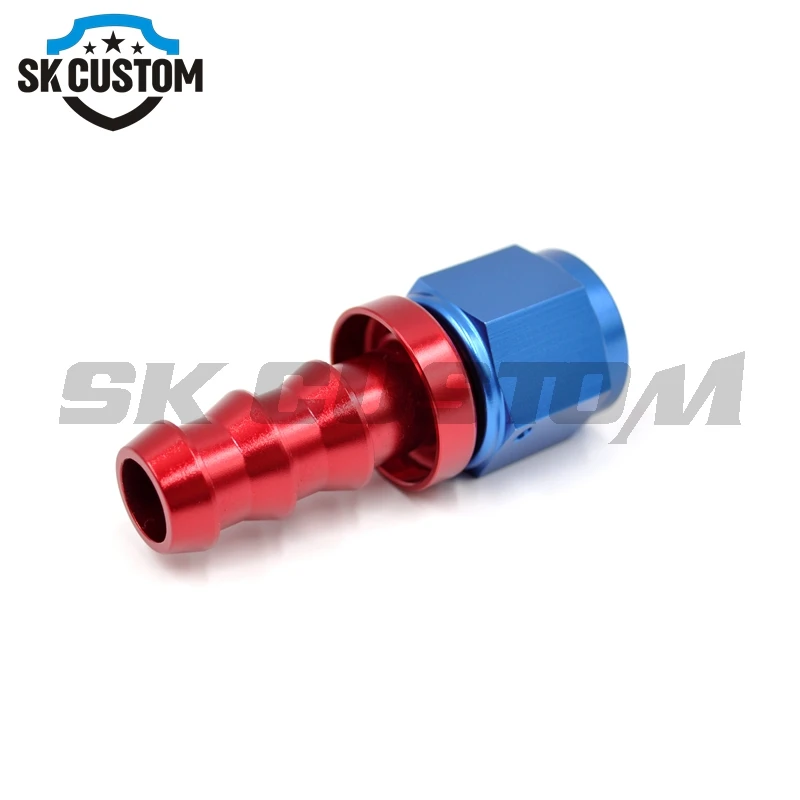 Sk custom Racing 4 шт. фитинг нажимной конец шланга прямой + 45 90 180 градусов