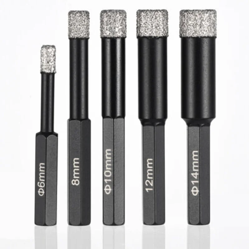5 шт. M14 охлаждения воск сверла по металлу вакуумные паяльные Технология 6/8/10/12/14
