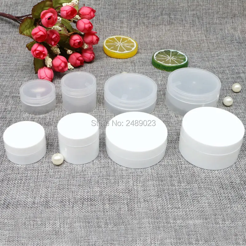 20 шт. прозрачные/Белые контейнеры для теней 10 г 30 г|refillable bottles|mini cosmetic empty jarcosmetic jar