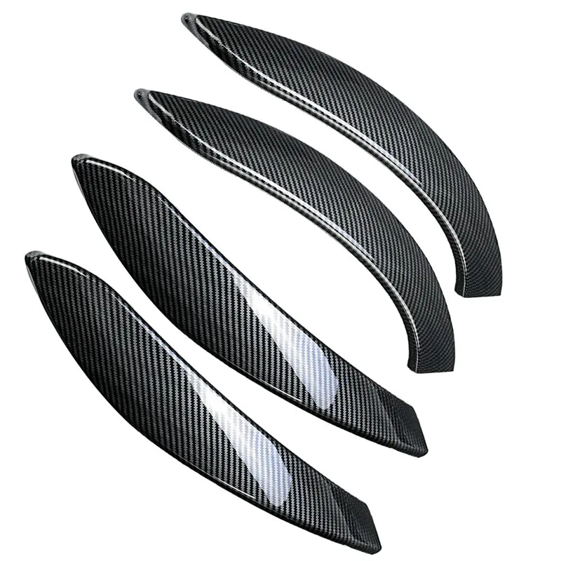 4Pcs Car Inner Handle Interior Door Panel Pull Trim Cover ABS Carbon Fiber Style left Right For BMW 3-series F30 F34 2013~2018 | Автомобили