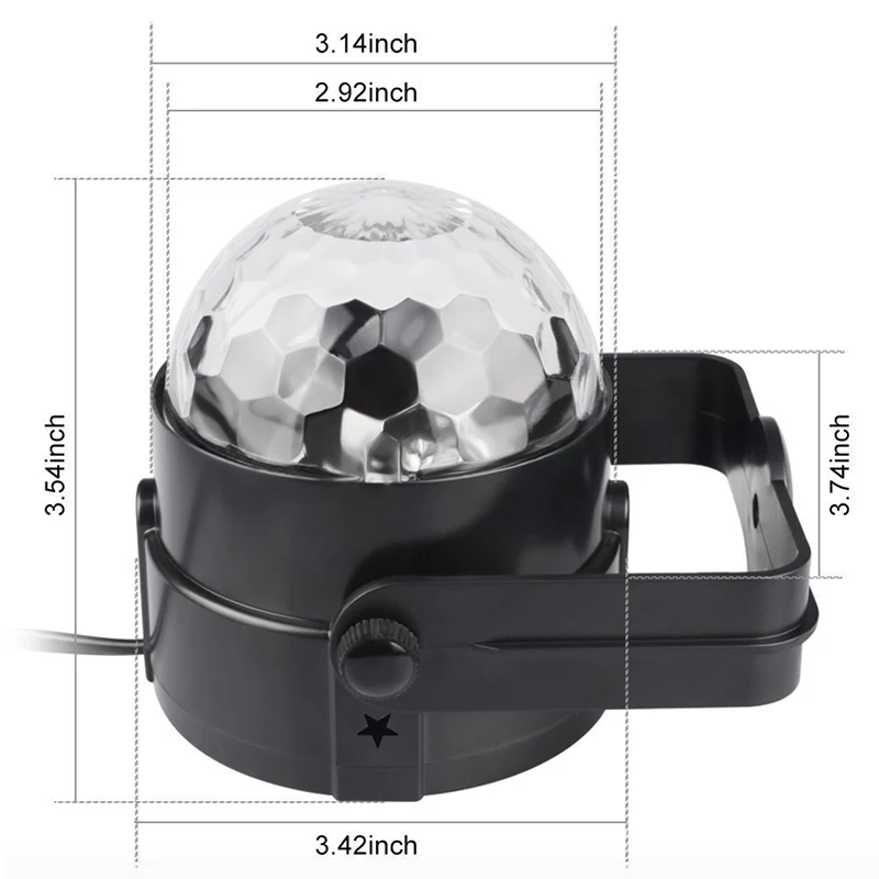 

Disco Light Party Lights Mini Disco Ball Dj Light RGB Laser Stage Light Led Par KTV Dance Home Holiday Christmas Wedding EU Plug