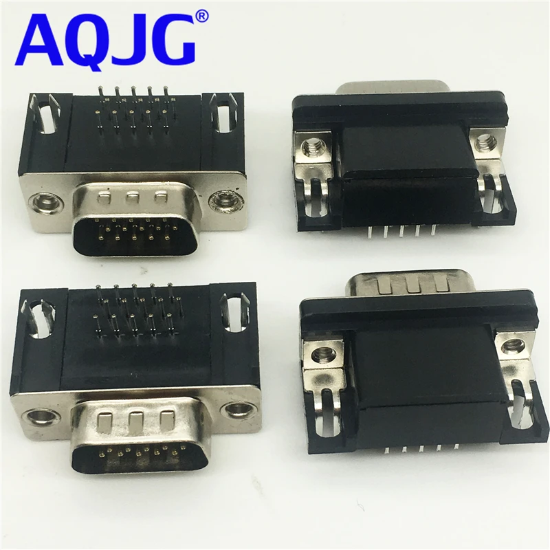 50 шт. DR15 3 ряда параллельный порт 15 Pin D Sub Female способ PCB 90 градусов разъем DB15 VGA