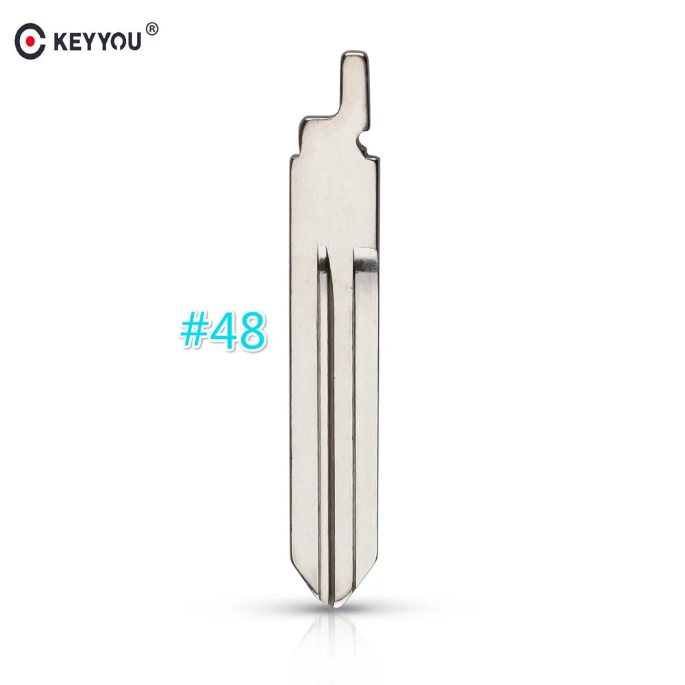 KEYYOU 10 шт. 48 # сменный откидной пульт дистанционного ключа Автомобильный ключ