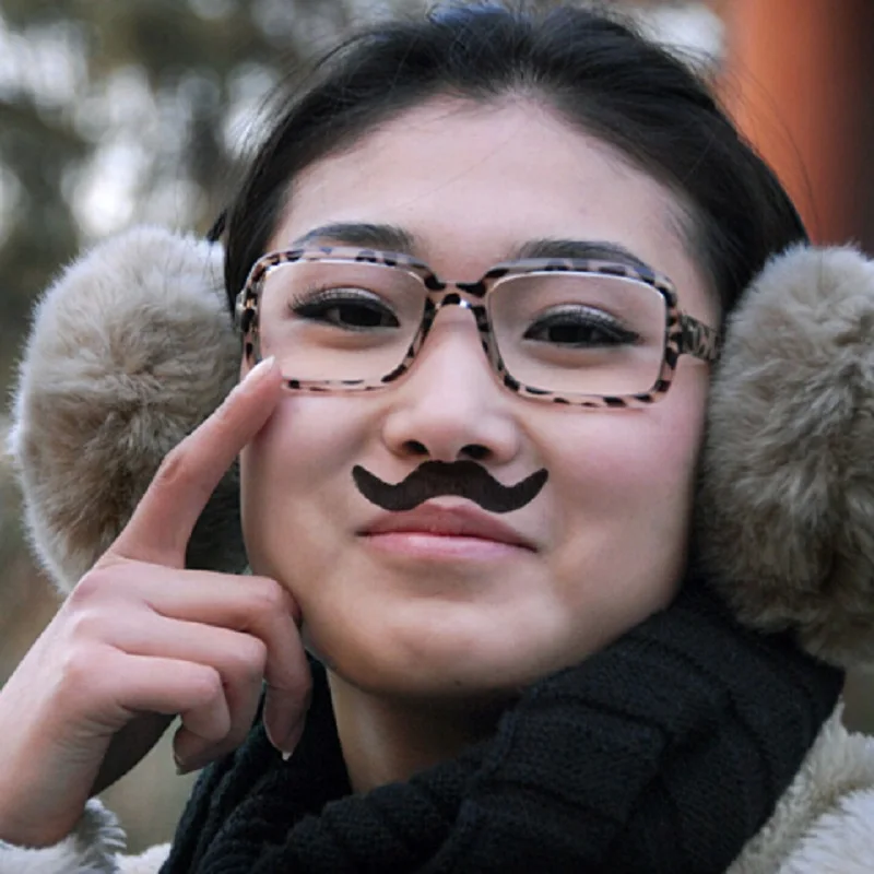 12 шт./компл. забавный черный поддельный борода парик с усами костюм для Хэллоуина