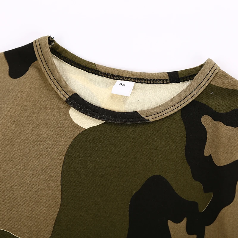 SOSOCOER Kids Girl Dress Autumn Winter New Fashion Camouflage PU Stitching Long Sleeve Children Dresses Headband Girls Clothes | Детская