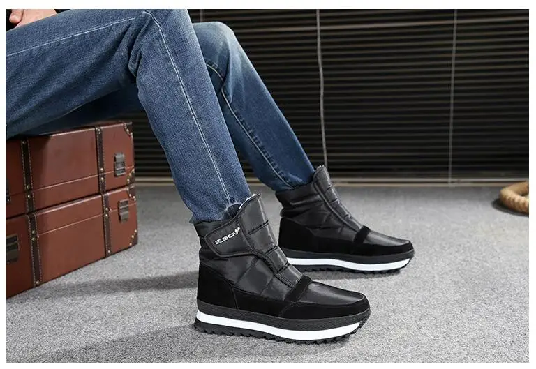 Г., новые зимние женские ботильоны размера плюс женские универсальные Водонепроницаемые зимние ботинки женская теплая хлопковая обувь, g397
