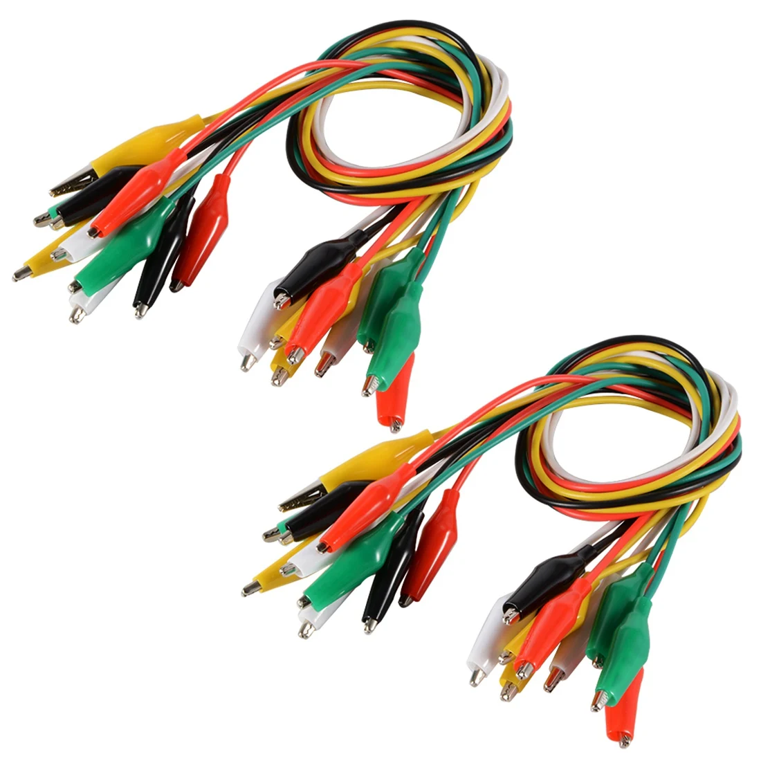 20 шт. 50 см/20 дюймов крокодил клип двухсторонний тест изолированные провода кабель