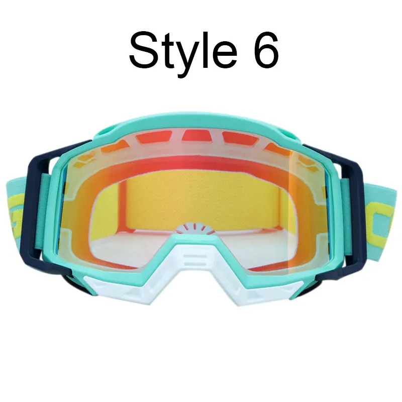 Goggles Glasses 6 Мотоцикл стекло es очки шлем для мотокросса c очками MX мото Байк ATV Лыжный спорт на открытом воздухе стеклянный скутер Googles маска для KTM - Цвет: Goggles Glasses 6