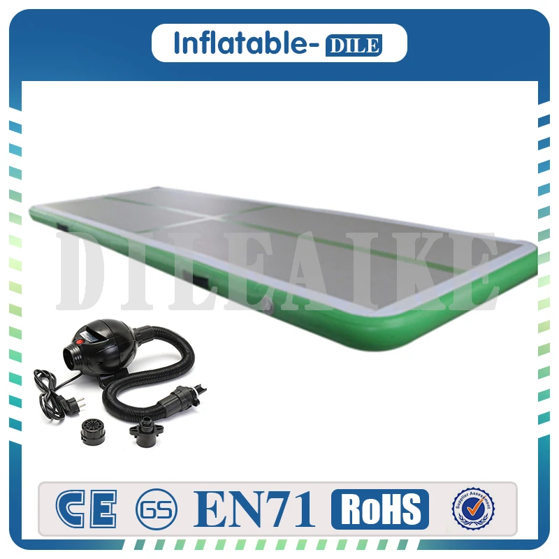 Надувной воздушный коврик для гимнастики с насосом домашнего использования
