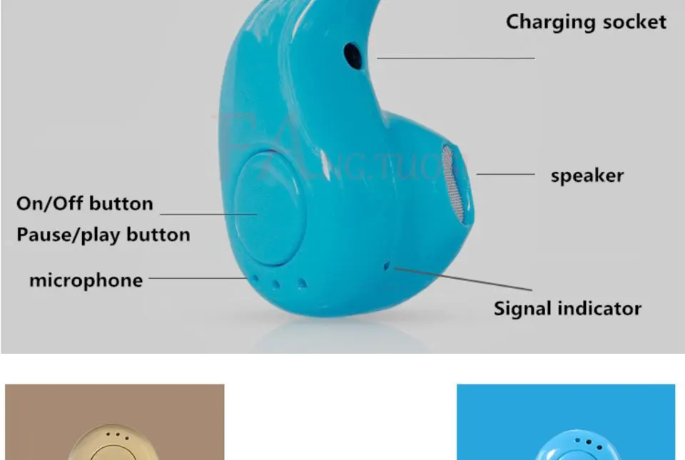 FANGTUOSI S530 мини беспроводные Bluetooth наушники в ухо спортивные с микрофоном наушники гарнитура наушники для iPhone 7