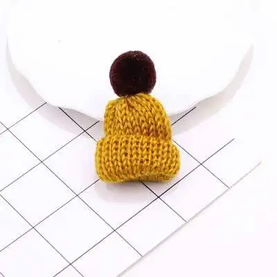 Yellow 10 шт. мини Помпон мяч вязаная шапка DIY кукла декоративные принадлежности чехол для телефона швейное изделие для сумки художественные материалы для рукоделия детское украшения для волос - Цвет: Yellow